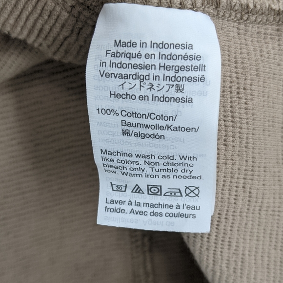 Madewell Button Front Tie Tank Telluride Stone XS - Picture 8 of 8